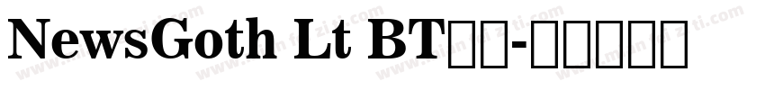 NewsGoth Lt BT免费字体转换